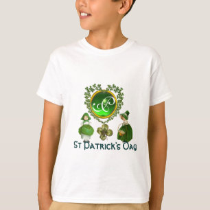 ST PATRICK'S CELTIC HEART MONOGRAM TEE SHIRT
