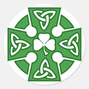 St. Patrick's Celtic kor Runt Klistermärke