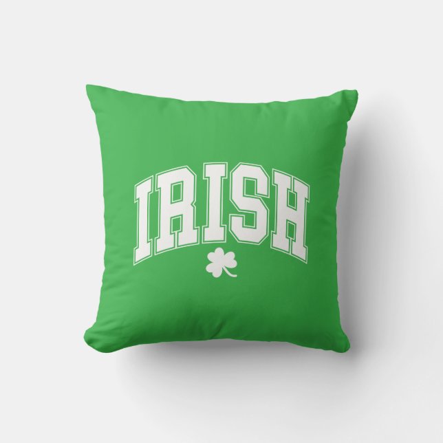 St. Patrick's Clover Pillow Kudde (Framsida)