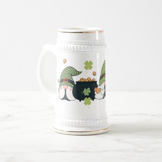 St. Patrick's Cute Day Gnomes Sejdel (Framsida vänster)