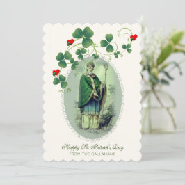 St. Patricks dag bönebönhandling religiös Kort