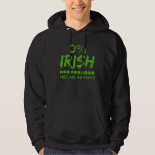 St Patricks dag Celtic 0 irländska Kyss mig ändå Hoodie