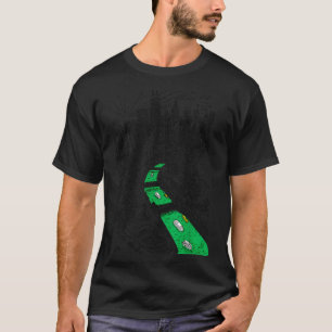 St patricks dag chicago graphic river grön irländs t shirt