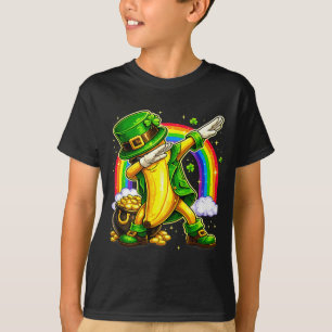 St patricks dag dabba banan leprechaun design t shirt