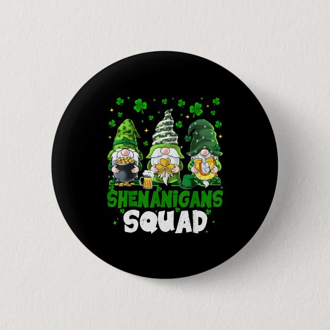 St patricks dag gnomes busstreck squad helgon knapp (Framsida)