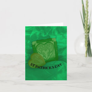 St Patricks dag hälsning. Lycka till. Hälsningar Helgkort