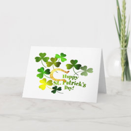 St.Patricks dag hälsningar Kort