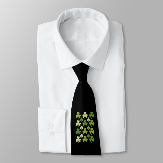 St Patricks dag hjärta Lucky Clover Shamrock  Slips (Bunden)