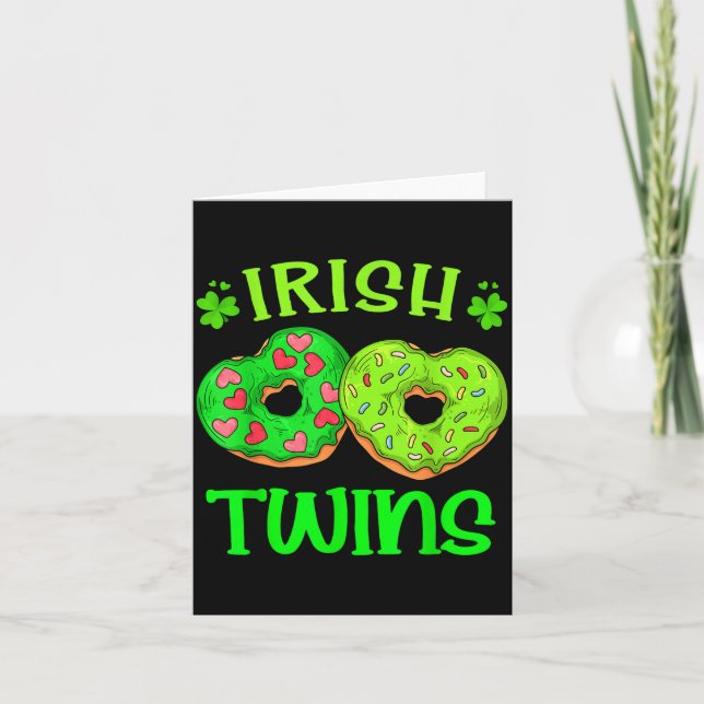 St patricks dag irländska tvillingar munkälskare m kort (Framsida)