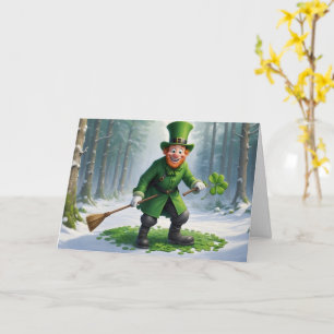 St. Patricks dag-karaktär Kort