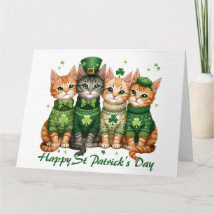 St. Patricks dag-katter Kort