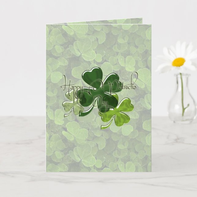 St. Patricks dag Kort (Liten växt)