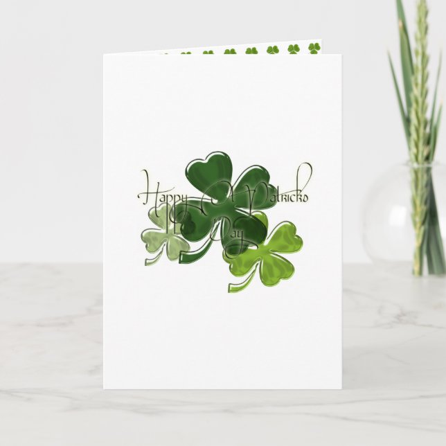 St. Patricks dag Kort (Framsida)