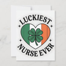 St Patricks dag-kort sjuksköterska flickvän