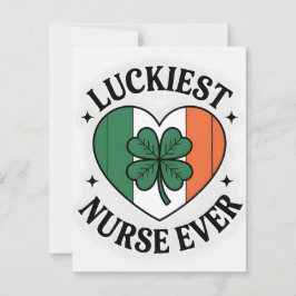 St Patricks dag-kort sjuksköterska flickvän Julkort