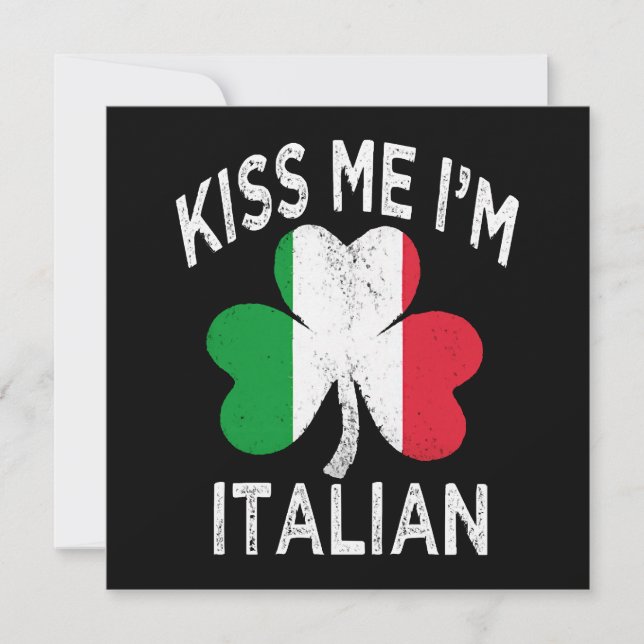 st patricks dag kyss mig jag är italienare (Framsida)