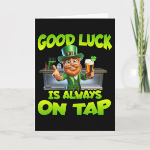 St Patricks Dag Lycka Är Alltid På Tap St Patt Kort