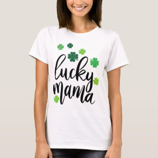 St Patricks dag lyckliga mamma T Shirt