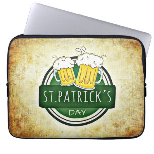 St. Patricks dag-öl Laptop Fodral