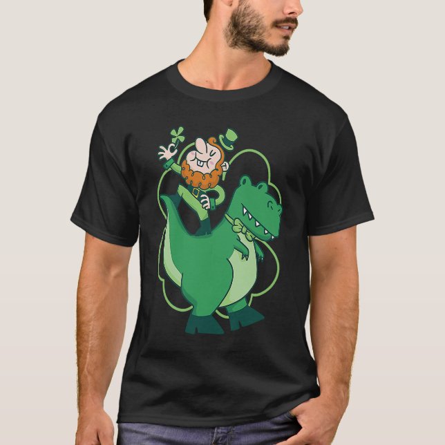 St Patricks dag Rollig öl Drick Party Dublin Irlan T Shirt (Framsida)