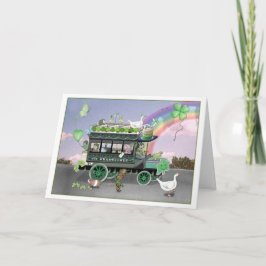 St. Patricks dag Shamrocker Omnibus-kort Kort