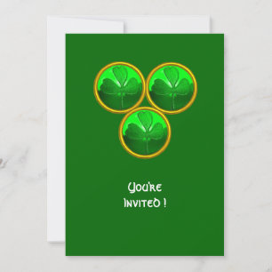 ST PATRICK'S DAG TREBLADSKLÖVER TREENIGHETEN INBJUDNINGAR