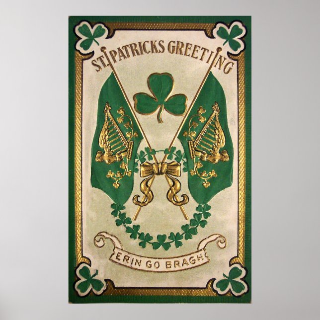 St. Patricks dag välkomstaffisch Poster (Framsidan)