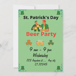 St.patricks-dagen party inbjudningar
