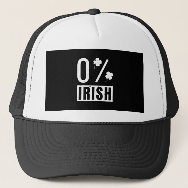 St patrick's day 0 % irländsk Fyrklöver Keps (Framsida)
