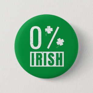 St patrick's day 0 % irländsk Fyrklöver Knapp