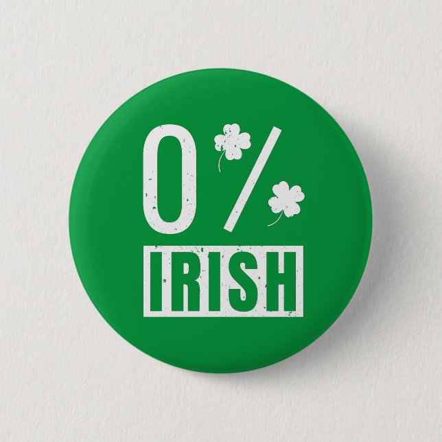 St patrick's day 0 % irländsk Fyrklöver Knapp (Framsida)
