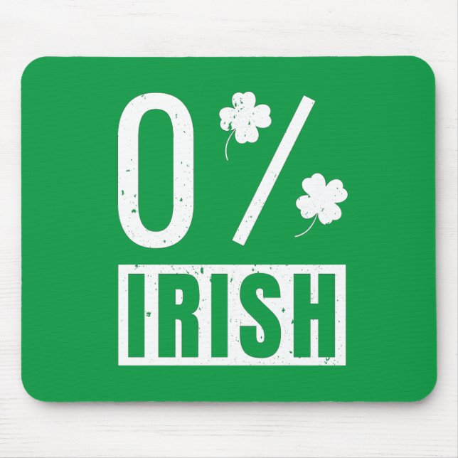 St patrick's day 0 % irländsk Fyrklöver Musmatta (Framsidan)