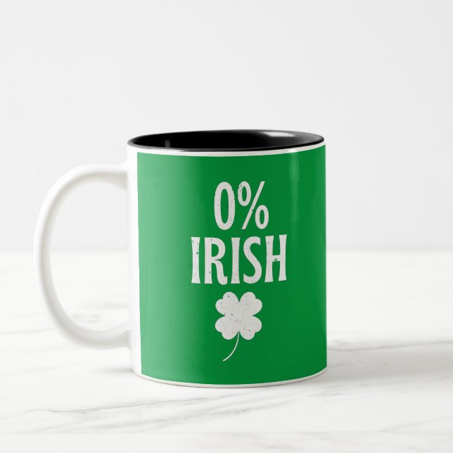 St patrick's day 0 % irländskt Två-Tonad mugg (Vänster)