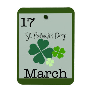 St patrick's day 17 mars 2023 Påminnelse Magnet