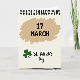 St Patricks Day 17 mars Kort