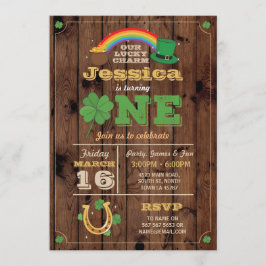 St. Patricks Day 1:a födelsedagsinbjudan 1:a Inbjudningar