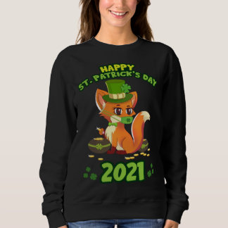 St Patricks Day 2021 Lucky Fox Irish Social Distan T Shirt