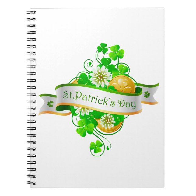 St. Patrick's Day 20 Notebook Anteckningsbok (Framsidan)