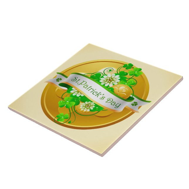 St. Patrick's Day 22 Tile Kakelplatta (Sidan)