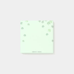 St patrick's day 3 löv klöver Grönt, pastel Post-it Block