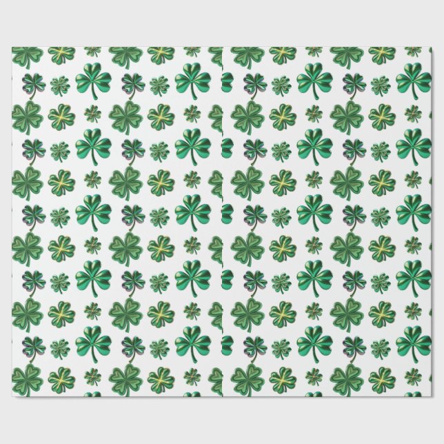 St. Patrick's Day 3D Irish Klöver Presentpapper (Seam)