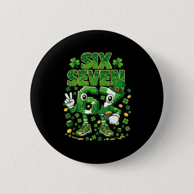 St patricks day 67 pojkar kid irländsk shamrock st knapp (Framsida)