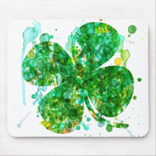 St. Patricks Day Abstrakt Shamrock Art Musmatta