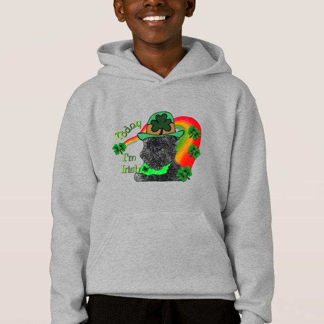St patrick's day Affenpinscher T Shirt (Framsida)