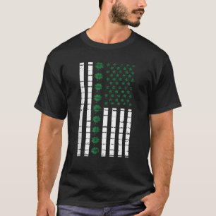 St. Patrick's Day American Flagga Irish T Shirt