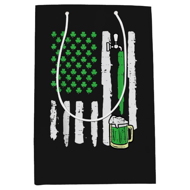 St Patricks Day Amerika Flagga Helgon (Framsidan)