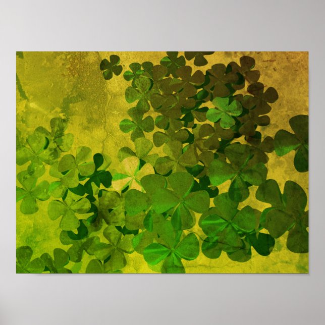 St. Patrick's Day and Lycka till , ‎ Fyra löv klöv Poster (Framsidan)