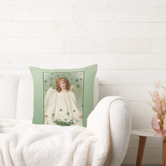 St. Patrick's Day Angel Kudde (Soffa)