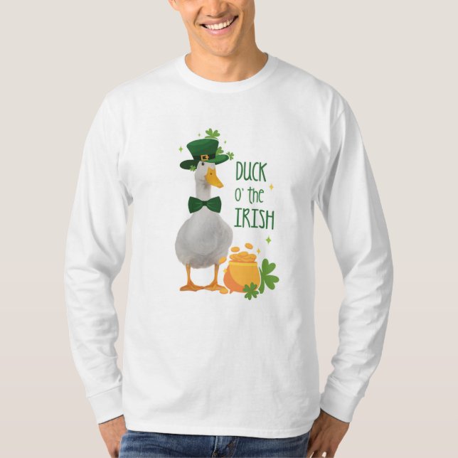 St. Patricks Day Anka o' the Irish T Shirt (Framsida)
