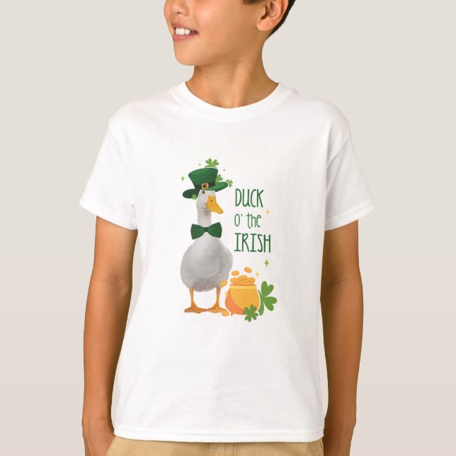 St. Patricks Day Anka o' the Irish T Shirt (Framsida)